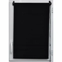 LUANCE Store enrouleur occultant (75 x 180 cm) Uni Noir Hot