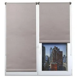 LUANCE Store enrouleur occultant (45 x 180 cm) Lio Taupe Discount