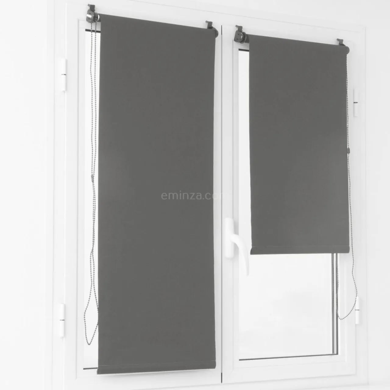 LUANCE Store enrouleur occultant (60 x 90 cm) Uni Gris Best