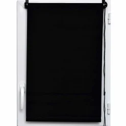 LUANCE Store enrouleur occultant (45 x 90 cm) Uni Noir Hot