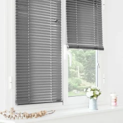 LUANCE Store vénitien (60 x 130 cm) PVC Gris anthracite Gris foncé Online