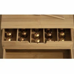 ATMOSPHERA Support à cafetière avec tiroirs range capsule (34 x H14 cm) Siao Naturel Best