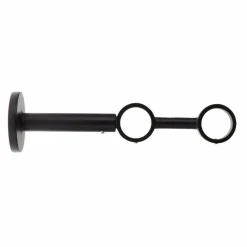 LUANCE Support tringle double extensible (L190 - 230 / D28) Lino mat Noir Best