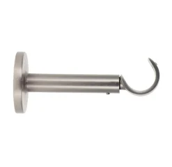 LUANCE Support tringle extensible (L115 - 155 / D28 mm) Lino gouttière mat Argent New