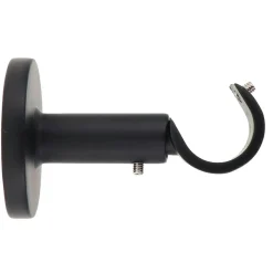 LUANCE Support tringle fixe (L60 / D20 mm) Jim gouttière mat Noir Clearance