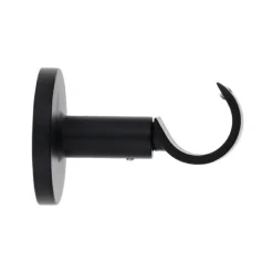 LUANCE Support tringle fixe (L65 / D28 mm) Lino gouttière mat Noir Sale