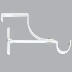 LUANCE Support à tringle pour caisson de volet roulant (L135 / D20 mm) satiné Blanc Sale