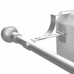 LUANCE Support à tringle pour caisson de volet roulant (L135 / D20 mm) satiné Blanc Sale
