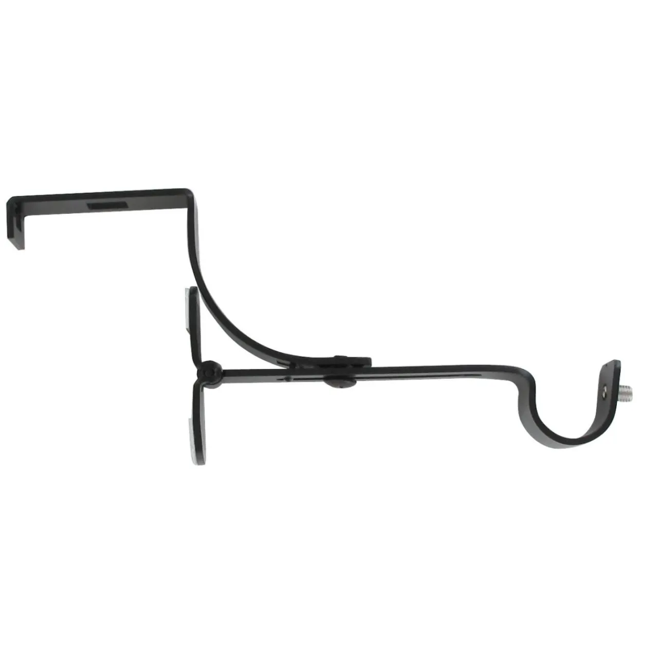 LUANCE Support à tringle pour caisson de volet roulant (L135 / D20 mm) satiné Noir Online