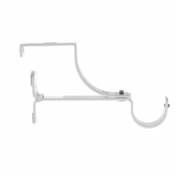 LUANCE Support à tringle pour caisson de volet roulant (L135 / D28 mm) satiné Blanc Outlet