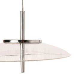 OSTARIA Suspension aluminium sixties LED (D20 cm) UFO Transparent Online