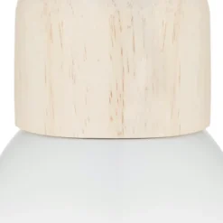 ATMOSPHERA Suspension bois et métal (D15 cm) Break he Blanc Discount