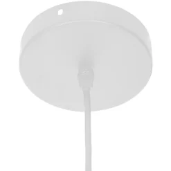 ATMOSPHERA Suspension bois et métal (D15 cm) Break he Blanc Discount