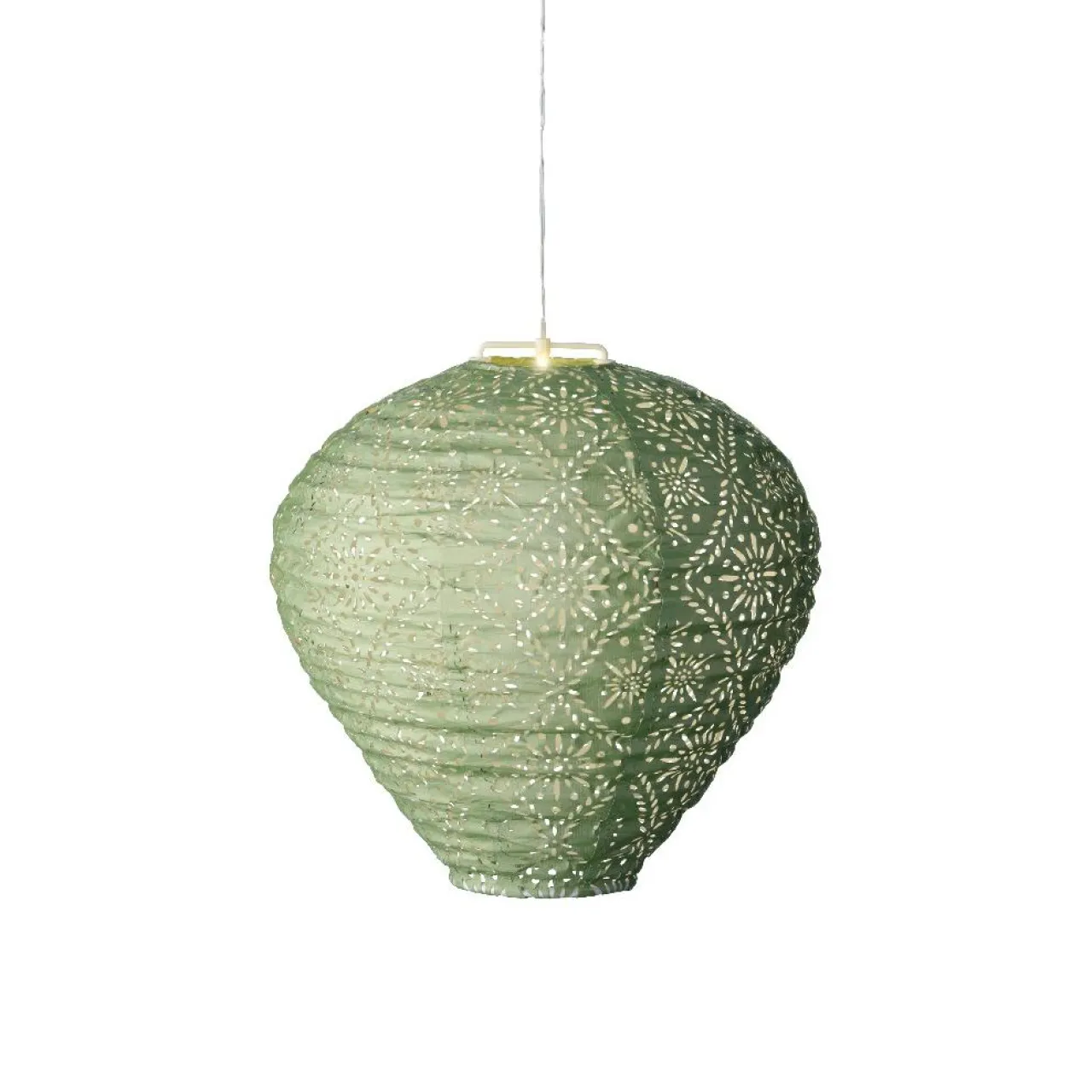 KAEMINGK Suspension de jardin solaire (H28 cm) Lanterne ajourée e Vert