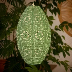#N/A Suspension de jardin solaire (H38 cm) Lanterne ajourée e Vert Hot