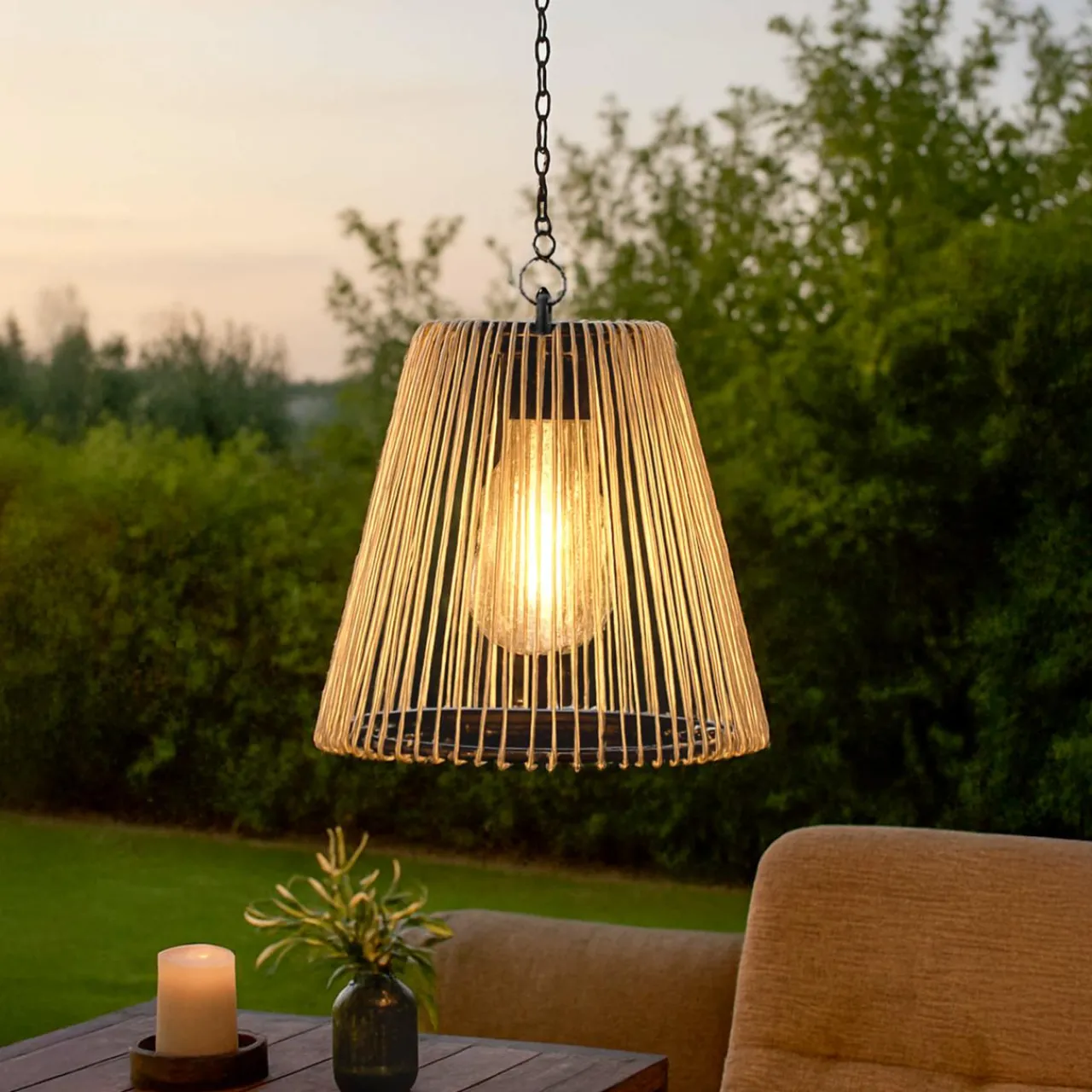 #N/A Suspension de jardin solaire LED (D17,5 cm) Calabre Dée Or Online