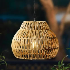 KAEMINGK Suspension de jardin solaire LED (H28 cm) Kolparina Naturel Outlet