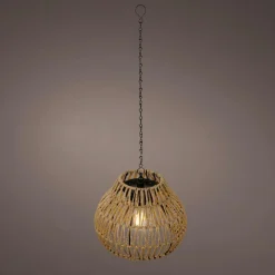 KAEMINGK Suspension de jardin solaire LED (H28 cm) Kolparina Naturel Outlet