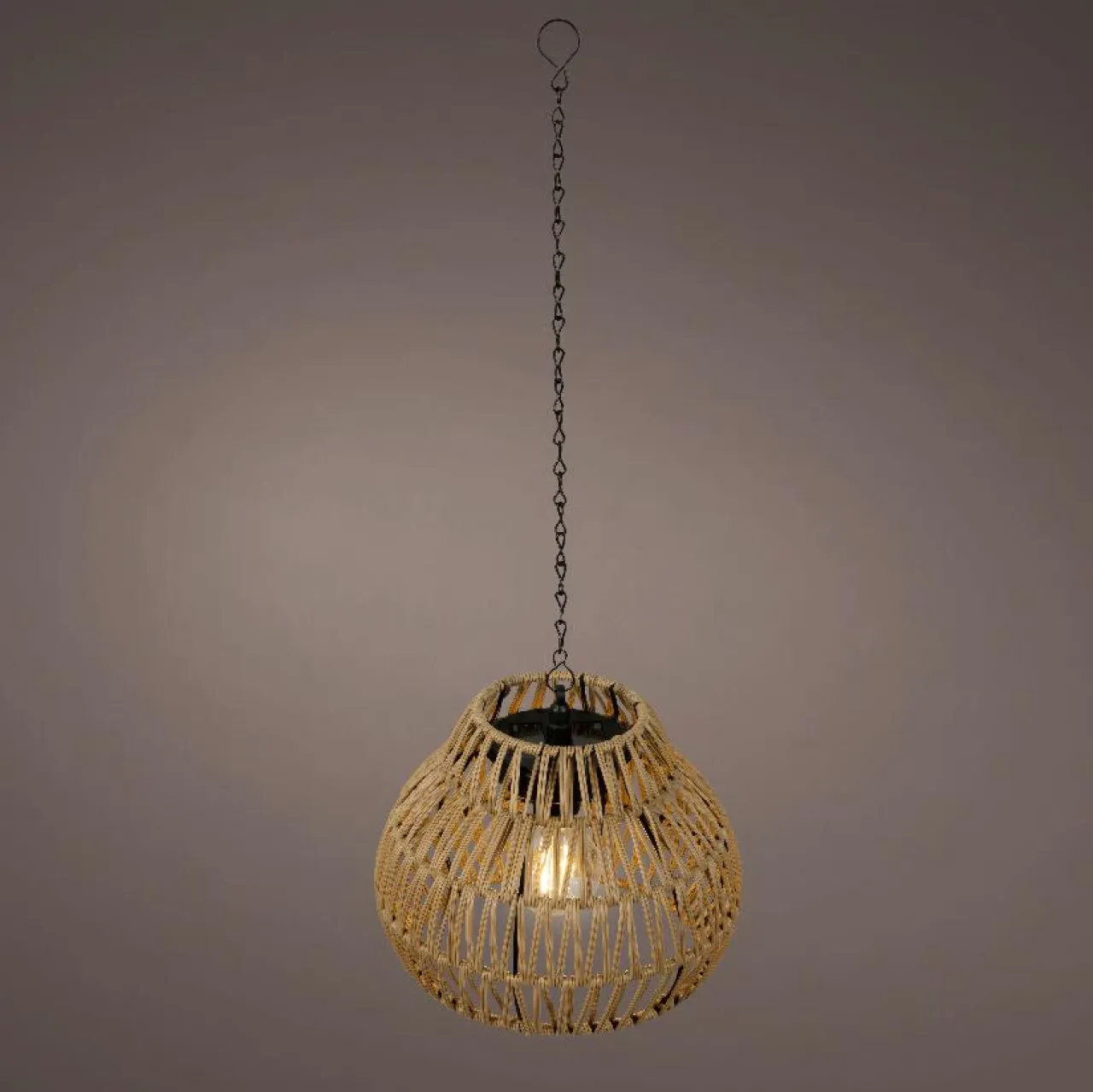 KAEMINGK Suspension de jardin solaire LED (H28 cm) Kolparina Naturel Outlet
