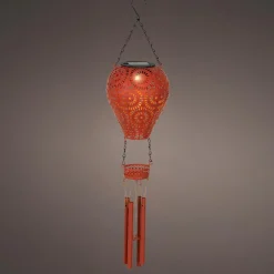 KAEMINGK Suspension de jardin solaire LED (H56 cm) Montgolfière Rouge Sale