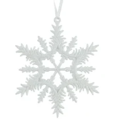 KAEMINGK Suspension de Noël (D13 cm) Flocon éclat givré Blanc Outlet