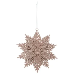 FEERIC LIGHTS Suspension de Noël (D12 cm) Étoile éternelle pailletée Rose Discount