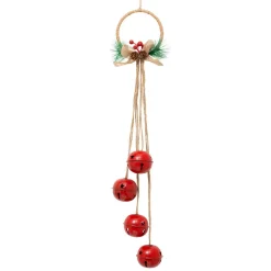 JJA Suspension de Noël déco (H55 cm) Grelots en métal Rouge Outlet