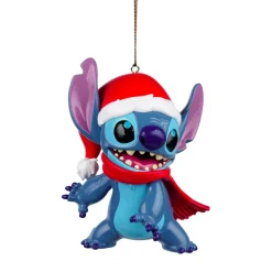 CHRISTMAS INSPIRATIONS Suspension de Noël Disney (H8 cm) Stitch rigolo Bleu Outlet