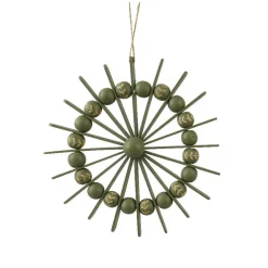 KAEMINGK Suspension de Noël en bois (D20 cm) Scandinave Vert Discount