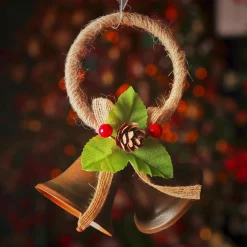 KAEMINGK Suspension de Noël en métal (H10 cm) Clochettes d'antan Marron Sale