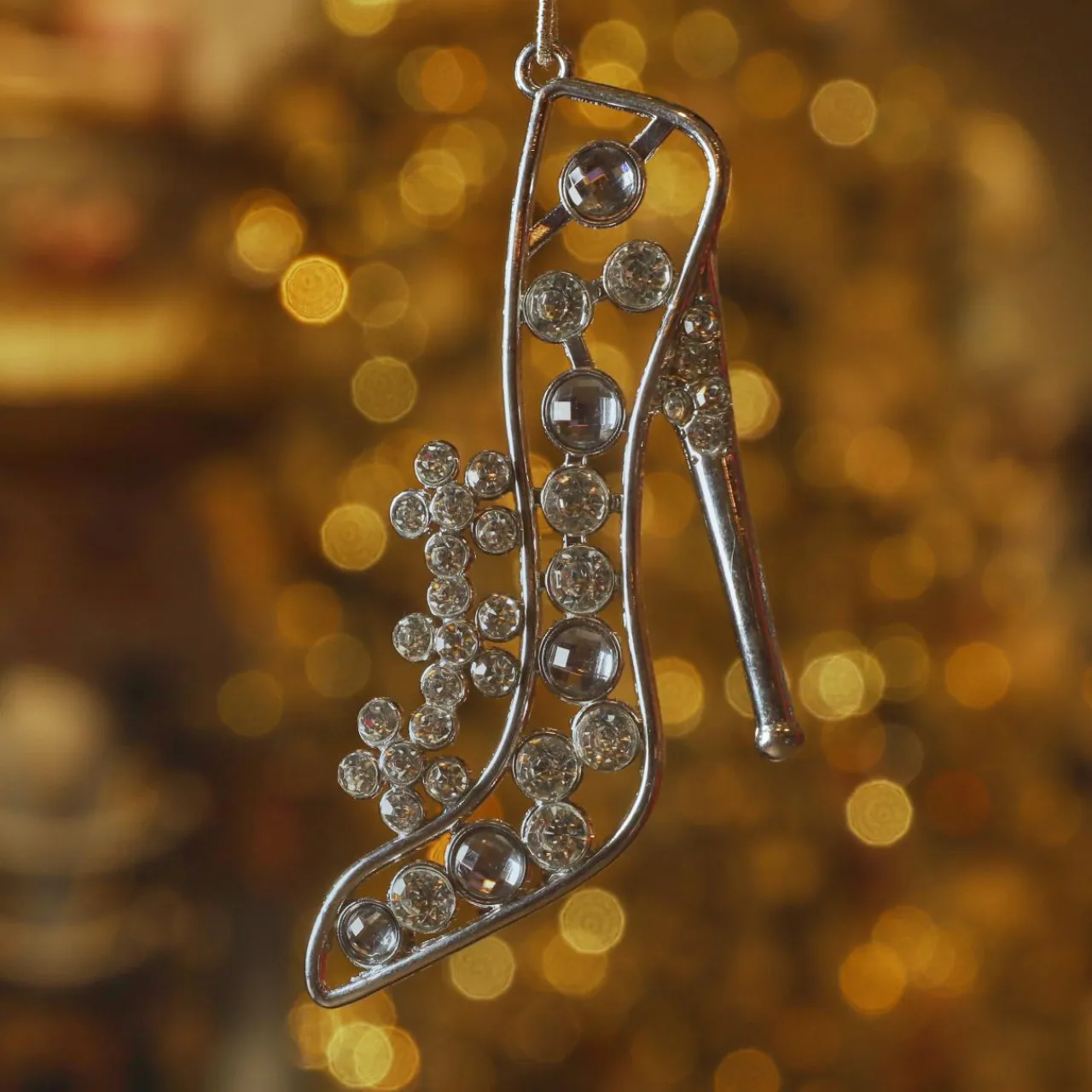 KAEMINGK Suspension de Noël en métal (H11 cm) Paris strass é Argent Best