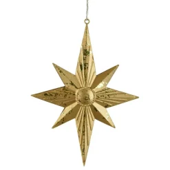 KAEMINGK Suspension de Noël en métal (H18 cm) Étoile Venezia Or New