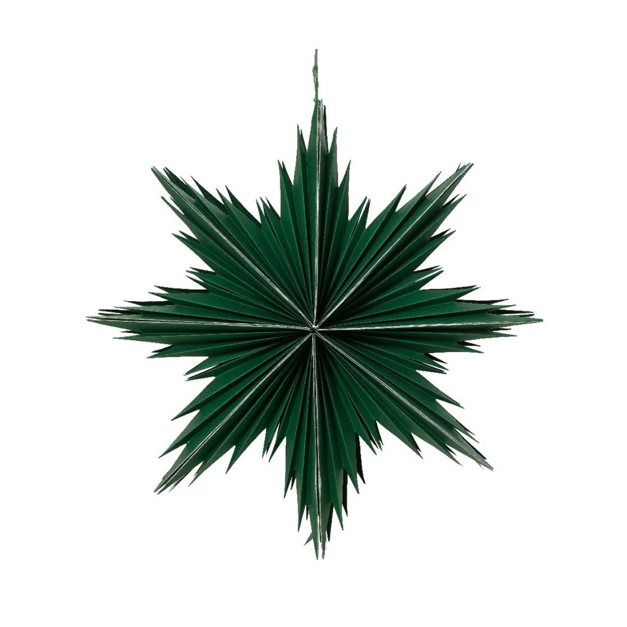 KAEMINGK Suspension de Noël en papier (D30 cm) Étoile glacée Vert romarin Clearance