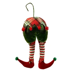 CHRISTMAS DREAM Suspension de Noël en tissu (H30 cm) Jambes de lutin farceur Multicolore Best