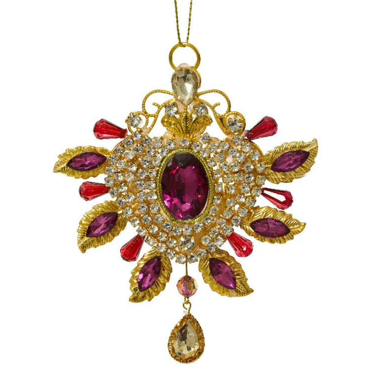 KAEMINGK Suspension de Noël (H12 cm) Bijou précieux Figue Outlet