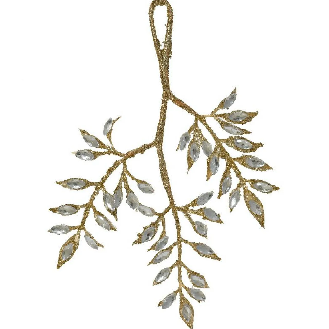 KAEMINGK Suspension de Noël (H24 cm) Branche diamant Argent Sale