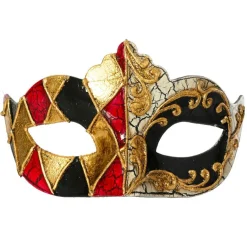 KAEMINGK Suspension de Noël (H9 cm) Carnaval de Venise Doré Noir
