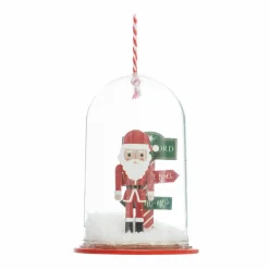 FEERIC LIGHTS Suspension de Noël (H9 cm) Cloche du Père Noël Rouge New