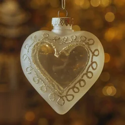 KAEMINGK Suspension de Noël (H10 cm) Coeur enchanteur Transparent Best
