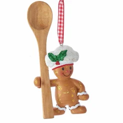 CHRISTMAS INSPIRATIONS Suspension de Noël (H8 cm) Cuillère Marron Best