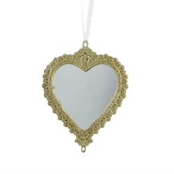 KAEMINGK Suspension de Noël (H14 cm) Cœur bohème Or