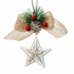 KAEMINGK Suspension de Noël (H15 cm) Décor étoilé Multicolore Clearance