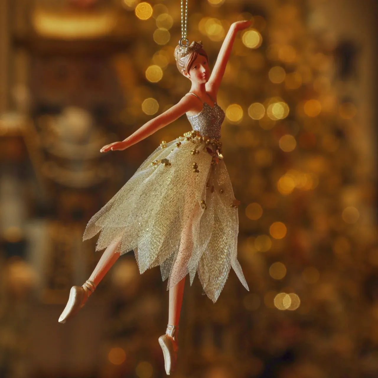 KAEMINGK Suspension de Noël (H16 cm) Fée danseuse Or Sale