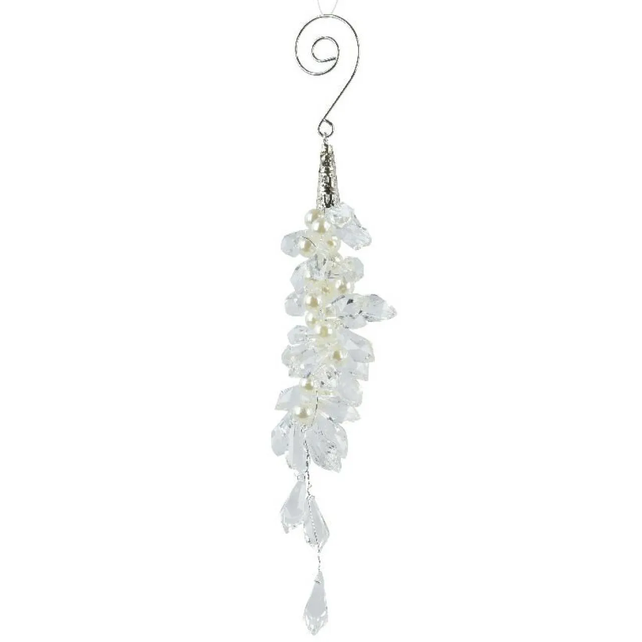 KAEMINGK Suspension de Noël (H15 cm) Gouttes de givre Transparent Discount