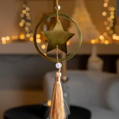 KAEMINGK Suspension de Noël (H8 cm) Kaya Camel Or Outlet