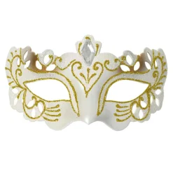KAEMINGK Suspension de Noël (H10 cm) Masque de bal Blanc Hot