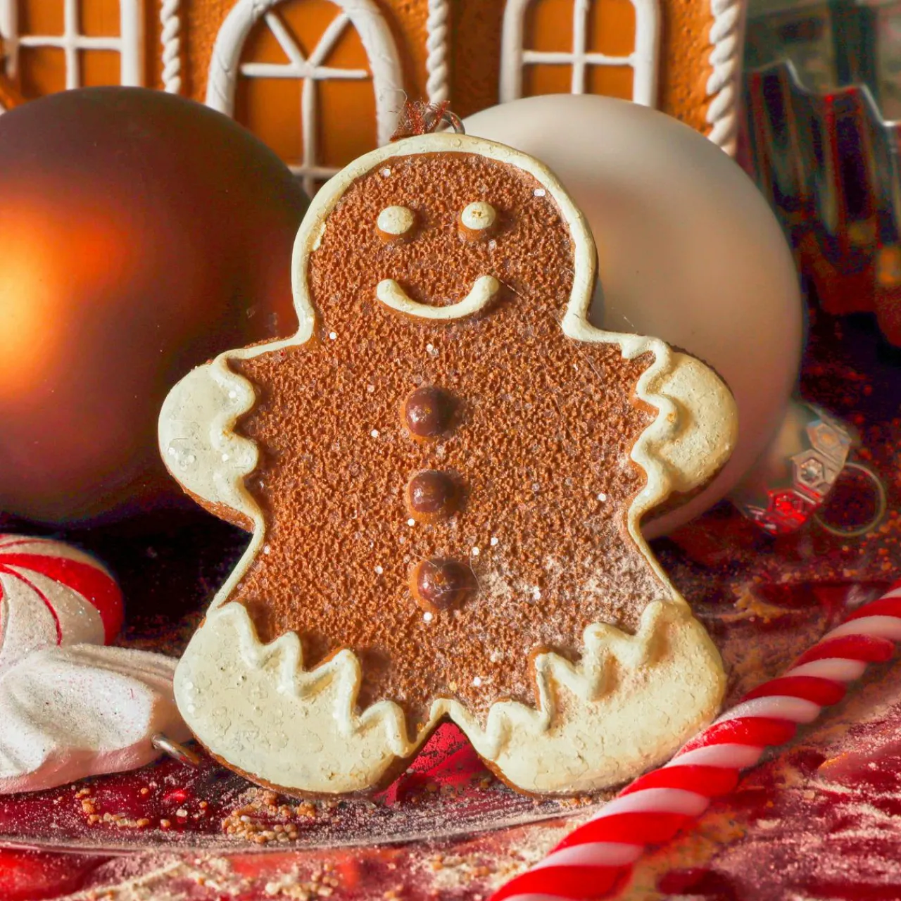 KAEMINGK Suspension de Noël (H7 cm) Pain d'épice Adrien Chocolat Marron Online