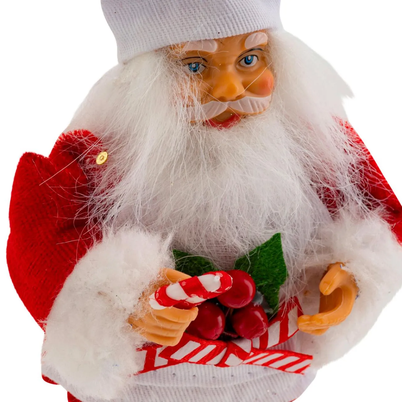 JJA Suspension de Noël (H13 cm) Père Noël Pâtissier Rouge et Blanc Sale