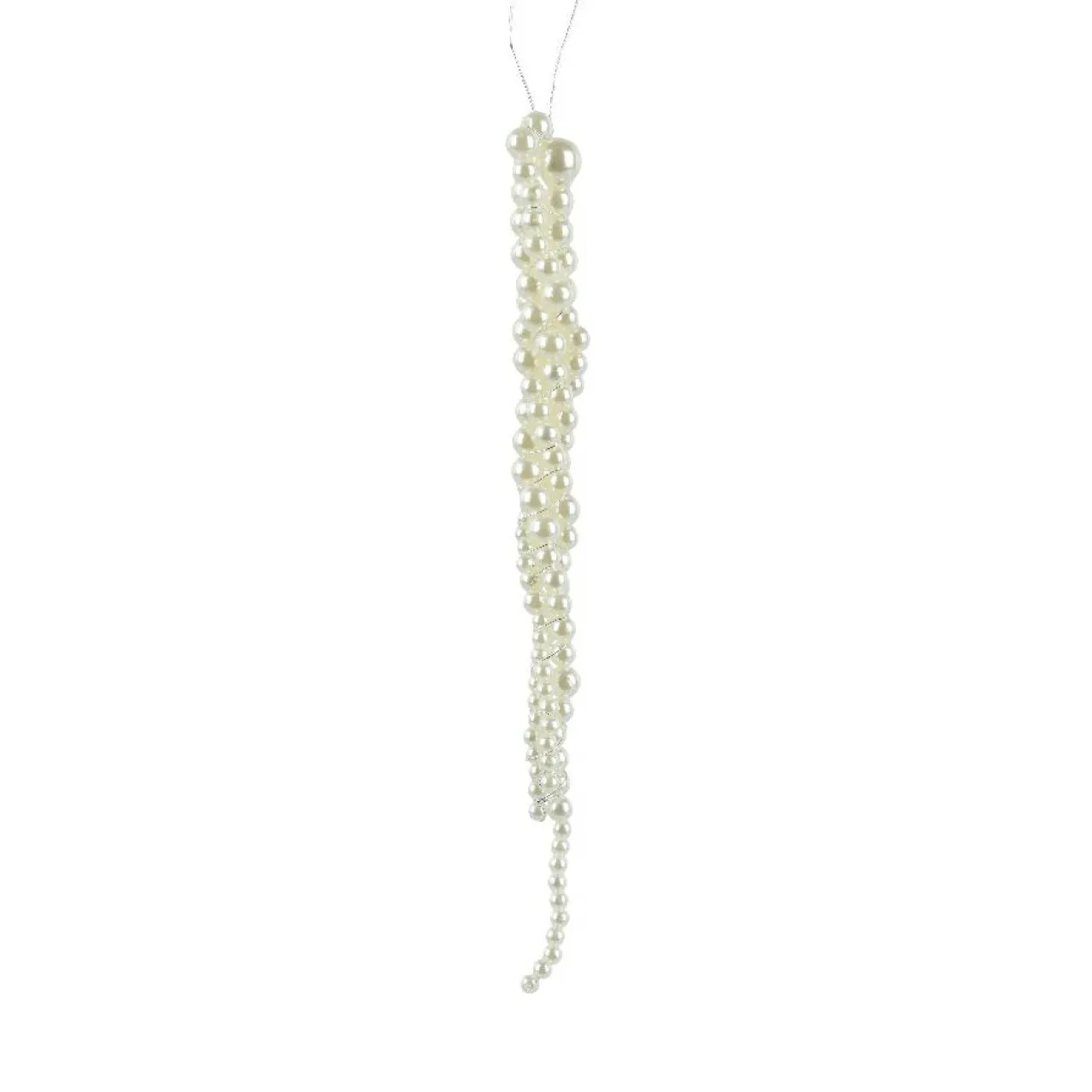 KAEMINGK Suspension de Noël (H20 cm) Stalactite s Nacrées Perle Sale