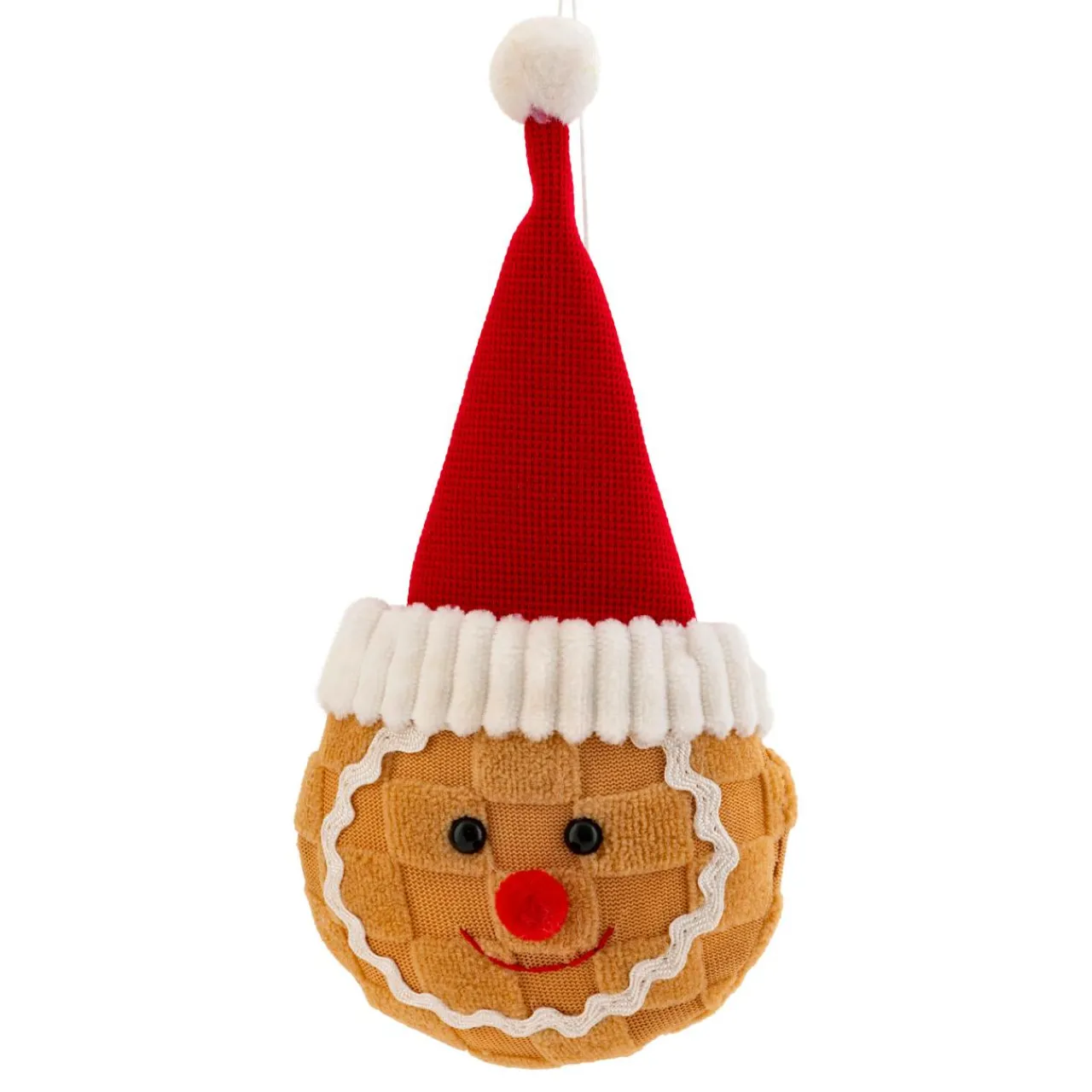 JJA Suspension de Noël (H18 cm) Tête de Pain d'épices Caramel Marron clair Online